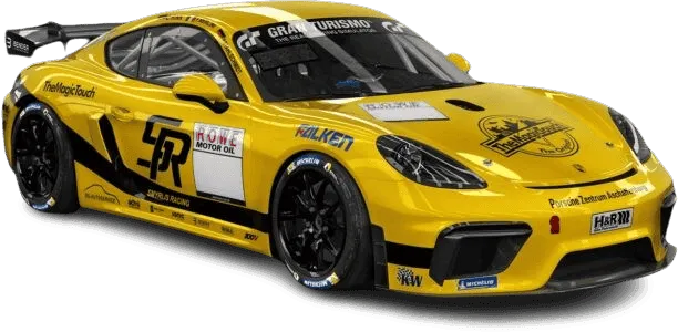 Freigestellter Porsche 718 Cayman GT4 CS Rennwagen von Henry Lindloff