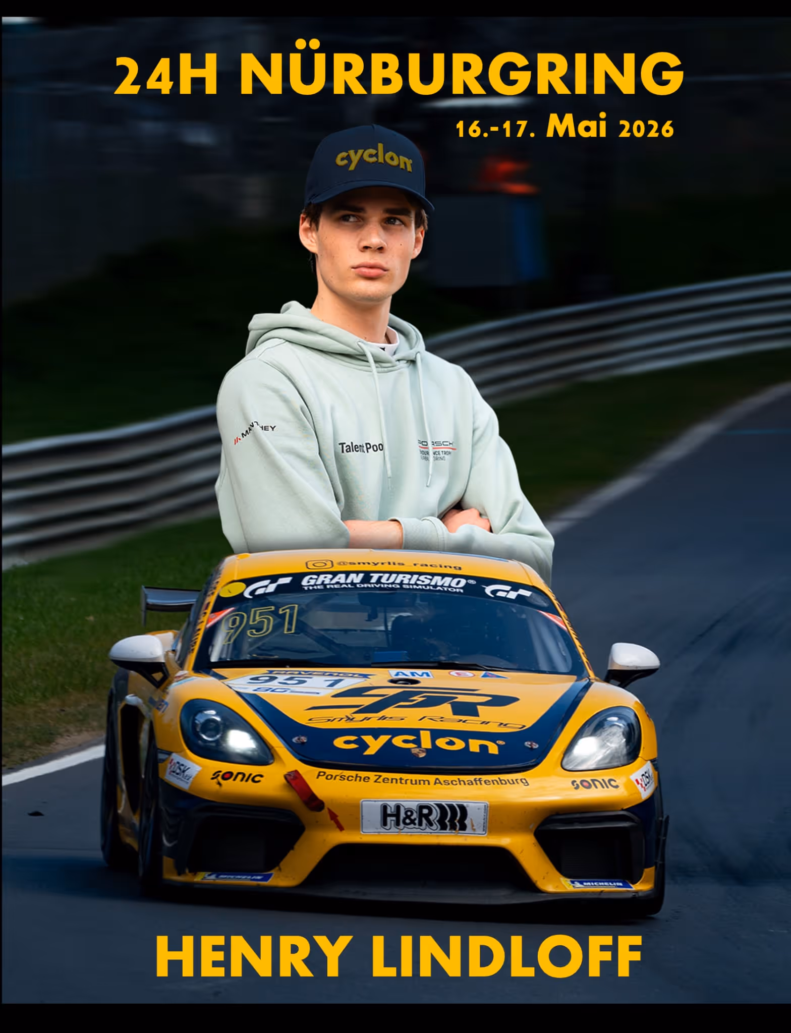 Henry Lindloff vor dem Start zum 24h-Rennen am Nürburgring